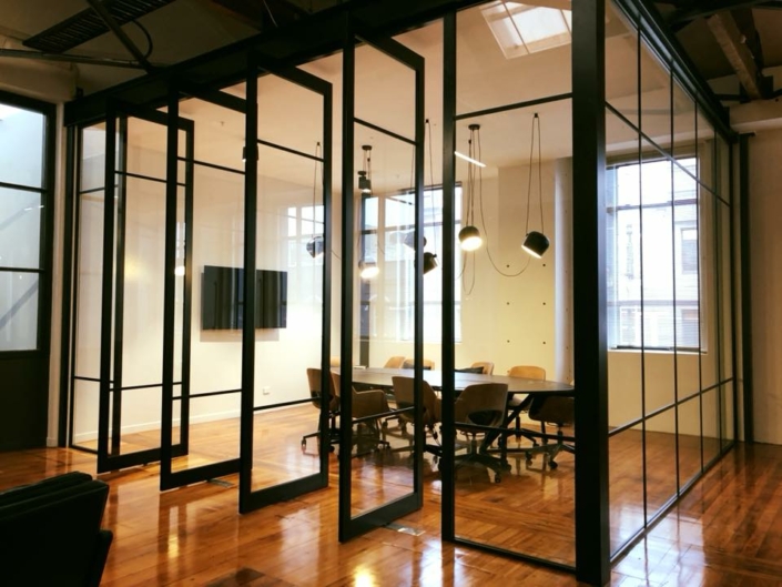 Commercial office fitout with new interior partitioning in Wellington